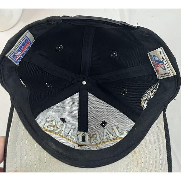 Vintage Jacksonville Jaguars Logo Athletic Pro Line Diamond Cut Snap Back Rare - Picture 8 of 16